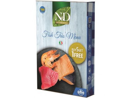 farmina n d cat natural fish trio menu 6 x 70 g