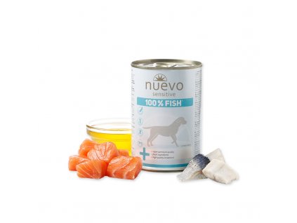 nuevo dog sensitive 100 fish 375 g konzerva