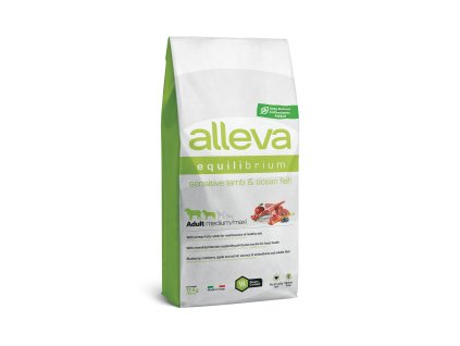 alleva sp equilibrium dog sensitive lamb ocean fish adult medium maxi 12 kg