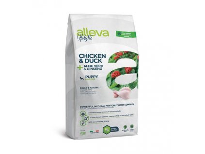 alleva holistic dog chicken puppy junior mini 2 kg