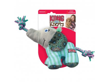 kong knots carnival elephant m l 42 cm