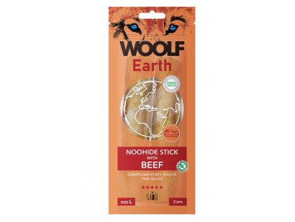 woolf dog noohide l sticks with beef 85 g