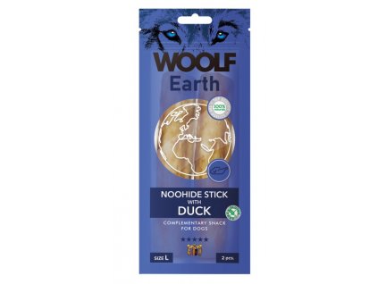 woolf dog noohide l sticks with duck 85 g