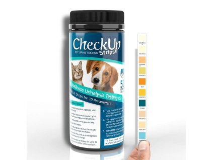 checkup pet diagnosticke pruzky 10 parametrov 50 ks