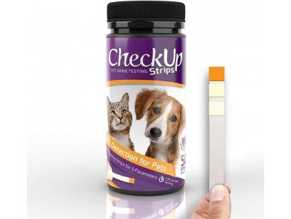 checkup pet diagnosticke pruzky 3 parametre ph dusitany leukocyty 50 ks