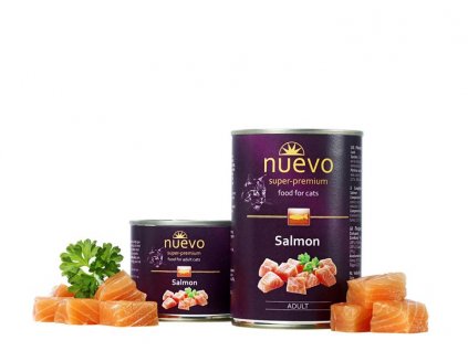 nuevo cat adult salmon 400 g konzerva