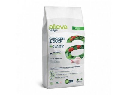 alleva holistic dog puppy junior medium chicken 12 kg