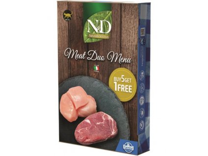 farmina n d cat natural meat duo menu 6 x 70 g