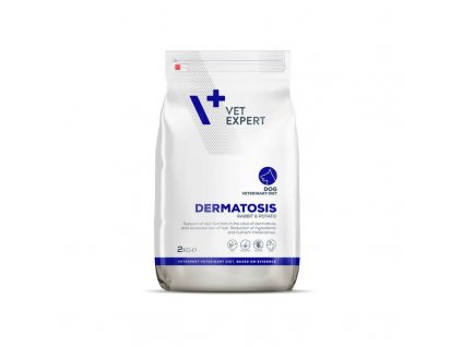 vetexpert vd dog 4t dermatosis rabbit potato 2 kg