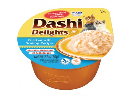 inaba dashi delights cat kura s hrebenatkou 6 x 70 g vanicka
