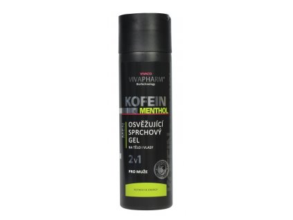 KOFEINOVÝ SPRCHOVÝ GEL 2V1 S MENTHOLEM PRO MUŽE 200 ML