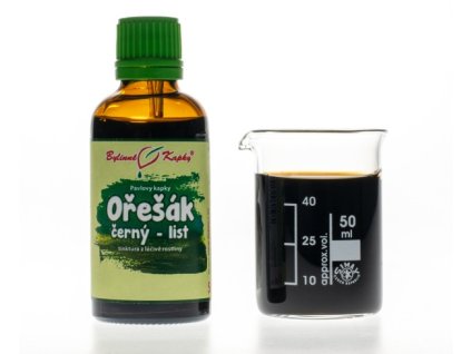 OŘEŠÁK ČERNÝ (AMERICKÝ) LIST - BYLINNÉ KAPKY (TINKTURA) 50 ML