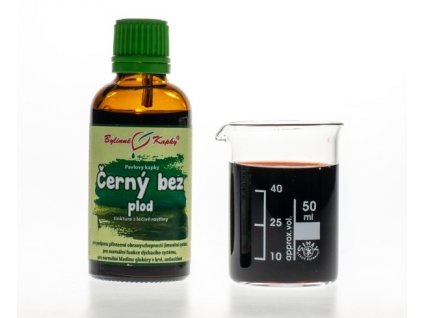 ČERNÝ BEZ PLOD - BYLINNÉ KAPKY (TINKTURA) 50 ML