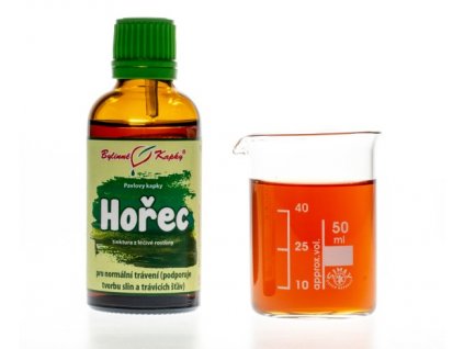 HOŘEC ŽLUTÝ - BYLINNÉ KAPKY (TINKTURA) 50 ML