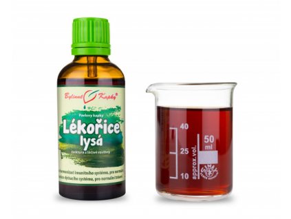LÉKOŘICE LYSÁ - BYLINNÉ KAPKY (TINKTURA) 50 ML