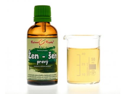 ŽEN-ŠEN (ŽENŠEN) PRAVÝ - BYLINNÉ KAPKY (TINKTURA) 50 ML