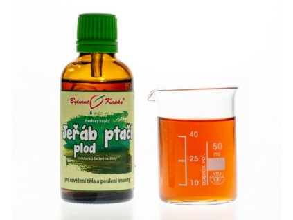 JEŘÁB PTAČÍ PLOD - BYLINNÉ KAPKY (TINKTURA) 50 ML