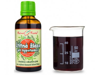 ŠTÍTNÁ ŽLÁZA HYPOFUNKCE - BYLINNÉ KAPKY (TINKTURA) 50 ML