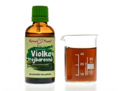 VIOLKA TROJBAREVNÁ (MACEŠKA) - BYLINNÉ KAPKY (TINKTURA) 50 ML