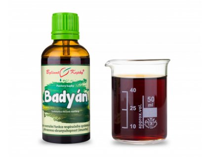 BADYÁN - BYLINNÉ KAPKY (TINKTURA) 50 ML