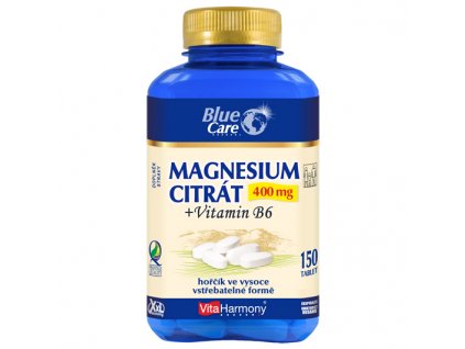 MAGNESIUM CITRÁT 400 MG + VITAMIN B6 XXL  - 150 TBL.