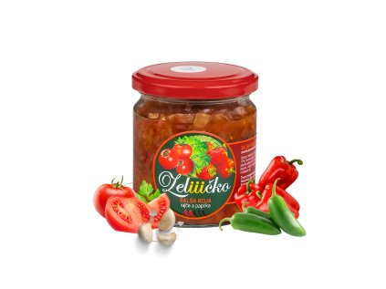 Fermentovaná salza Roja 350g | Rajče a červená paprika
