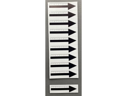 Magnetická šipka 60 mm čierna