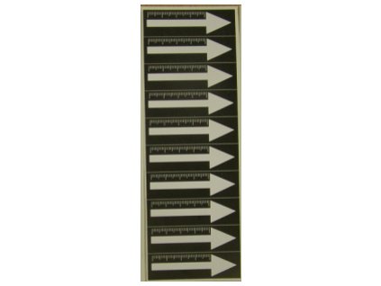 biela magnetický šípka