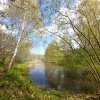 jaro zahrada Helios rybník