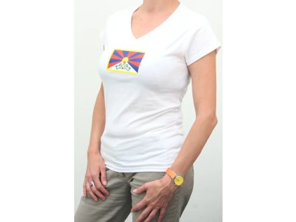 Tričko dámské bílé (vlajka)