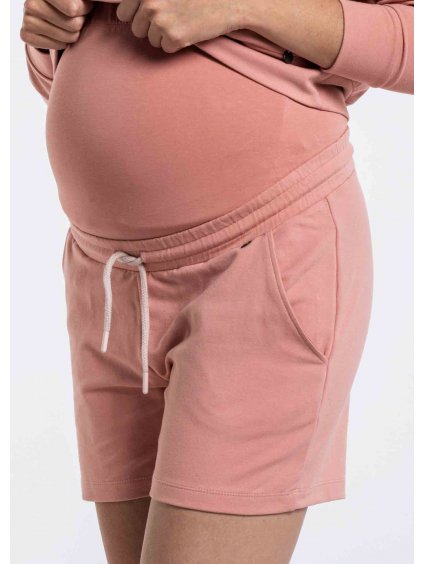 Těhotenské šortky růžové