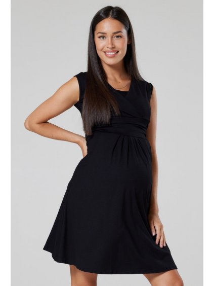 Letní těhotenské šaty černé
