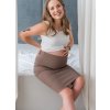 Těhotenská sukně Tummy cappuccino bavlněná (Velikost 2XL)
