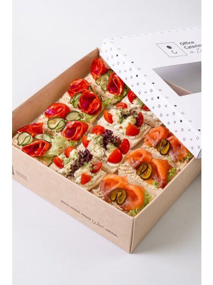 Mini focaccia open breads