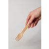 Wooden fork cutlery