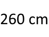 260 cm
