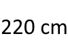 220 cm