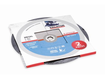 Řezný kotouč ocel 355 x 25,4 x 3,2mm - 2ks KREATOR KRT070180
