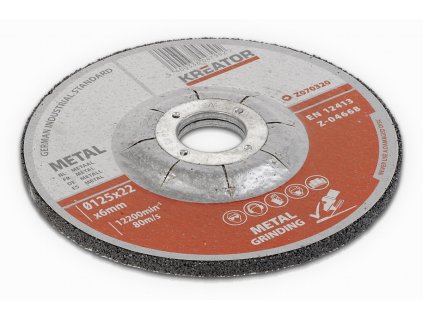 Brusný kotouč Ocel 125x6,0mm 2 plus 1 (3ks) KREATOR KRT070320