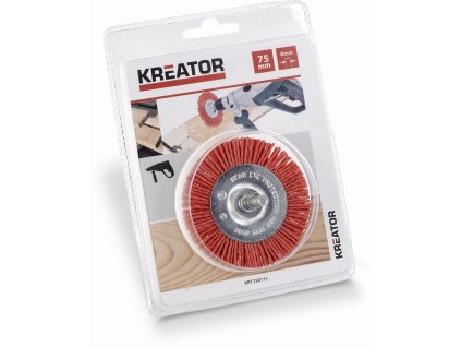 Brusný nylonový kartáč 75mm KREATOR KRT150111