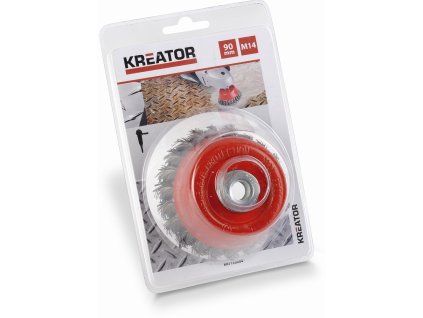 Brusný copánkový kartáč M14-90mm KREATOR KRT150204