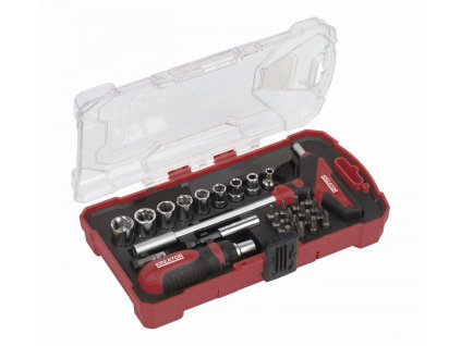 Ráčnový set hlavic a bitů 28ks KREATOR KRT400009