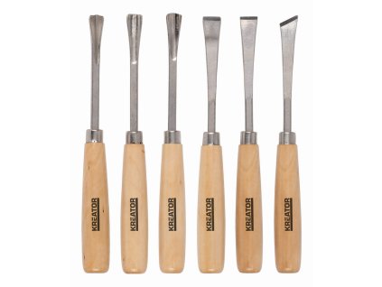 Mini řezbářské nožíky 6ks KREATOR KRT452003