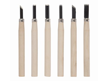 Mini dláta na dřevo sada 6ks KREATOR KRT461001