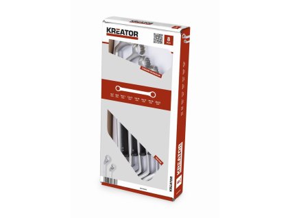 Sada oboustranných očkových klíčů 6-22mm - 8ks KREATOR KRT500005