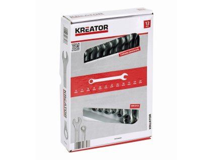 Sada klíčů očko/otevřený 8-22mm 12ks KREATOR KRT500009