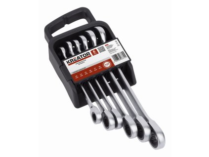 Sada klíčů otevřený/očko-ráčnový 6ks KREATOR KRT500013