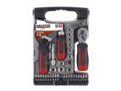Ráčnová sada 40ks 1/4" , 3/8" KREATOR KRT500116