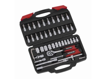 46-ti dílná gola sada 1/4" v kufru KREATOR KRT500117
