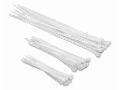 Stahovací pásky bílé 2,5x100mm, 100ks KREATOR KRT556001